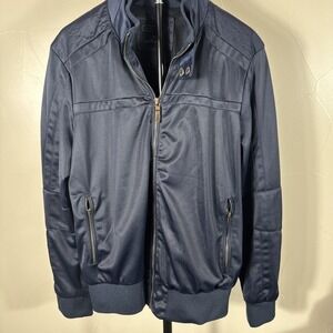 Gray Mens M Twentyone Men Zip Up Jacket With Interior Mesh Lining‎ Navy Blue